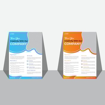 Corporate Flyer template design layout vector