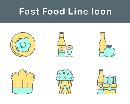 Fast Food Vector Icon Set