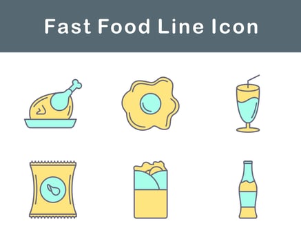 Fast Food Vector Icon Set