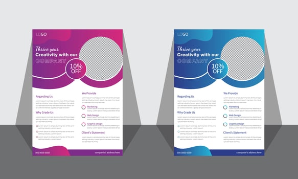 Business Flyer Design template layout vector