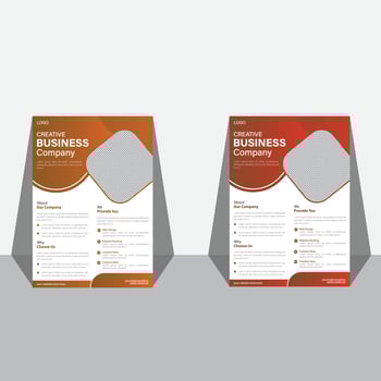 Corporate Flyer template design layout vector