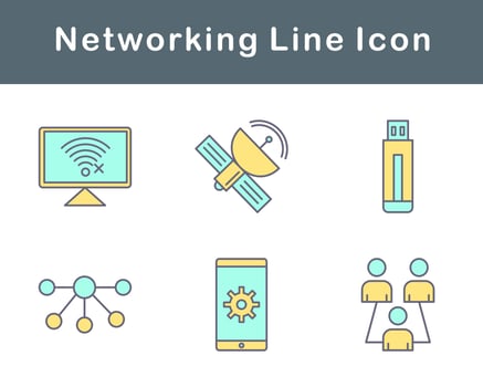 Networking Vector Icon Set