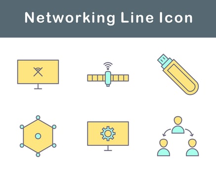 Networking Vector Icon Set