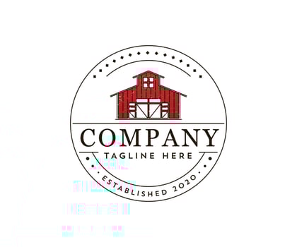 Vintage Organic Farming Label vector