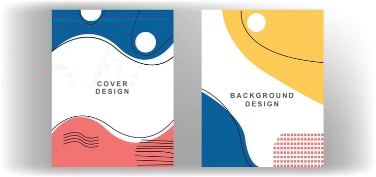 Corporate Flyer, Brochure Cover, geometric pattern design template vector