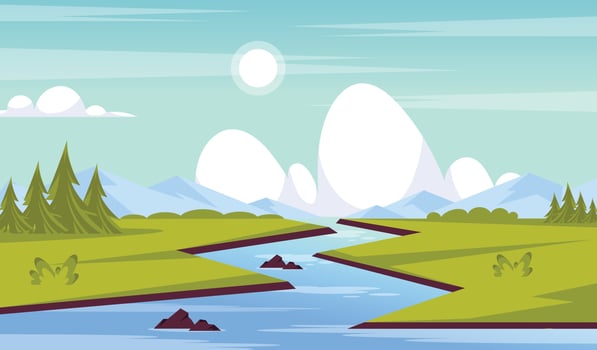 Trendy River Background vector