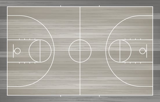 Basketball court background. Basketball field. Vector. vector