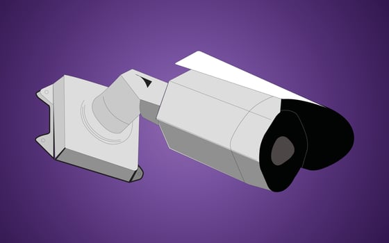 security camera free vector design illustration