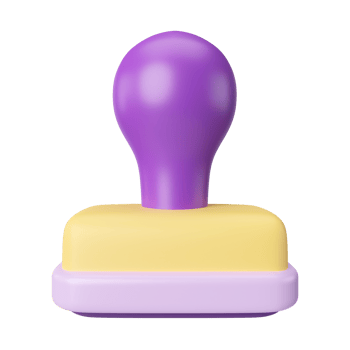 Stamp 3D Illustration Icon png