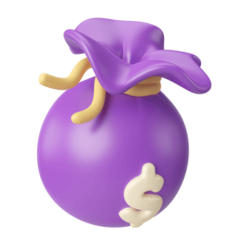 Money Bag 3D Illustration Icon png