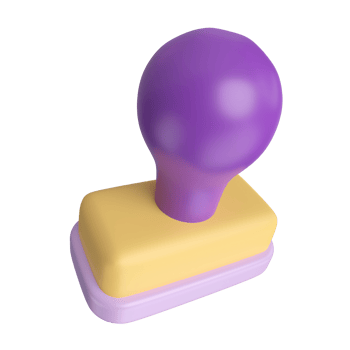Stamp 3D Illustration Icon png