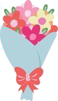 Easter Day Bouquet Of Flower vector