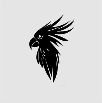 beautiful macaw bird vector, for retro logos, emblems, badges, labels templates and t-shirt vintage design elements. vector