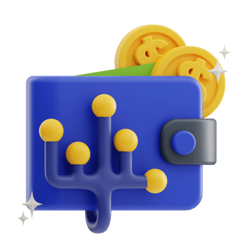 Smart Wallet 3D Illustration png