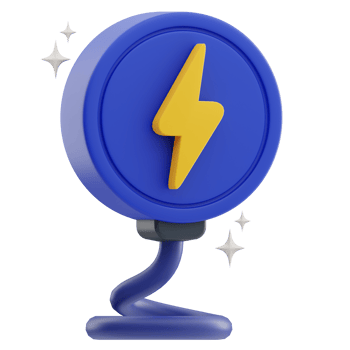 Wireless charging 3D Illustration png
