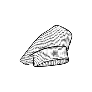 Chef hat costume vintage art creative design vector