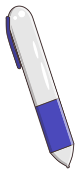 isolated ballpoint sticker png