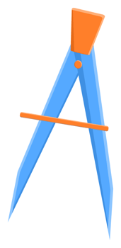 isolated compass icon sticker png