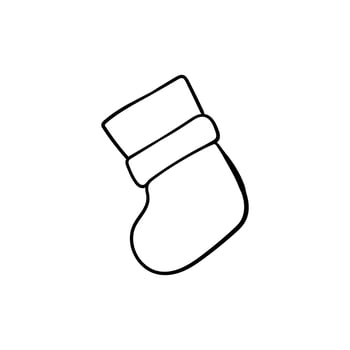 Socks cute simple line illustration design vector