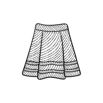 Elegant short skirt woman creative design vector