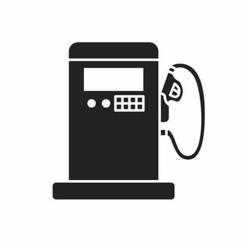 Gas station icon. Gas station  icon illustration on white background. Stock vector illustration.
