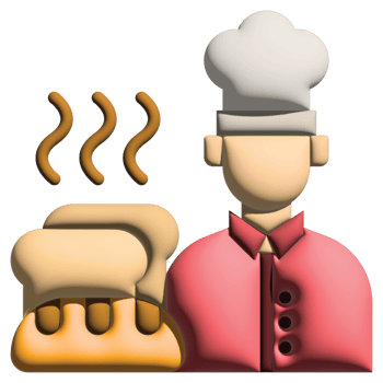 3d illustration baker in labour day set png