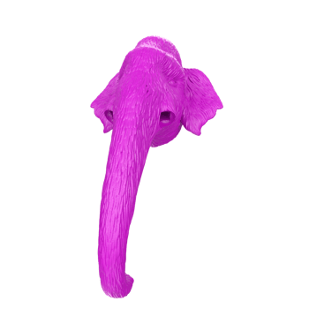 Mammoth head isolated on transparent png