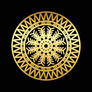 Luxury mandala background with golden arabesque pattern vector
