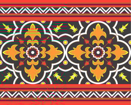 Ikat geometric folklore ornament. Tribal ethnic vector texture. Seamless striped pattern in Aztec style. Figure tribal embroidery. Indian, Scandinavian, Gypsy, Mexican, folk pattern.