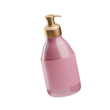luxury cosmetic lotion illustration 3d png