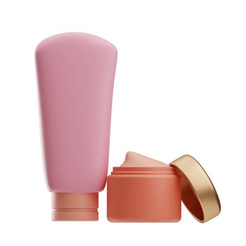 luxury cosmetic Skincare illustration 3d png