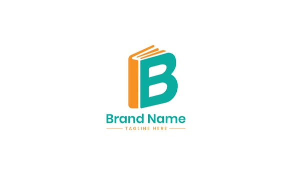 Books B letter Icon Vector Education Logo Template. Pro Vector