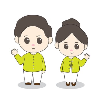 cute chibi character vector