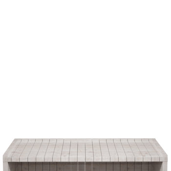 Wooden table, wood table top front view 3d render isolated png