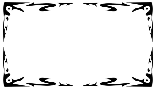 Black frame textured abstract illustration background vector