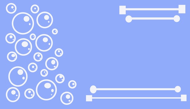 Blue Abstract background with balls pattern vector