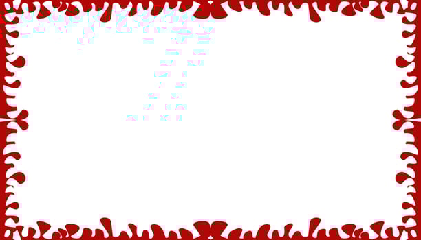 Red abstract background texture border frame vector