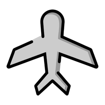 Illustration Vector Graphic of aircraft fly, airplane, flight icon