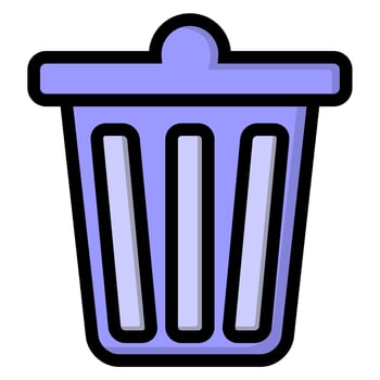 Illustration Vector Graphic of delete icon, trash icon.eps