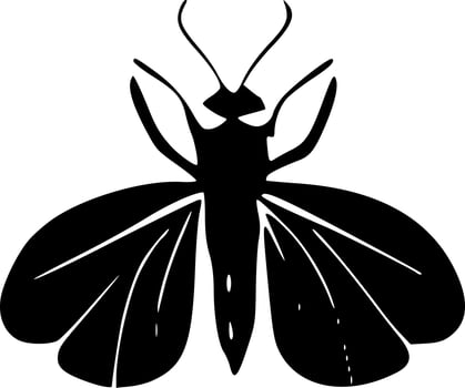 black butterfly icon vector