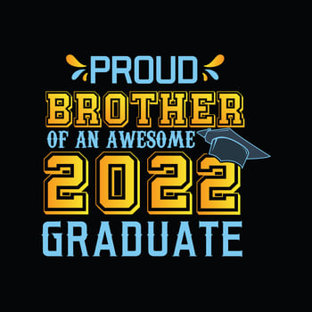 Graduation T-shirt Design vector