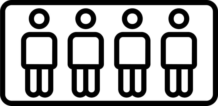 Stand in line Vector Icon