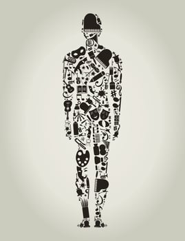 Abstraction on the theme of art vector