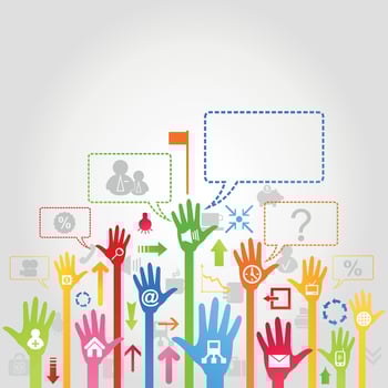 Abstraction on the topic of body parts vector