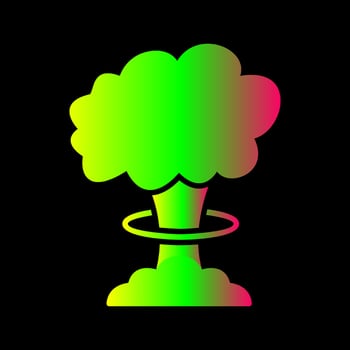 Unique Bomb Blast Vector Icon