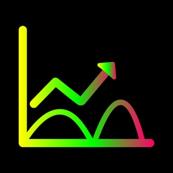 Trend in Graph Vector Icon