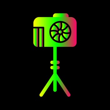 Unique Camera Stand Vector Icon