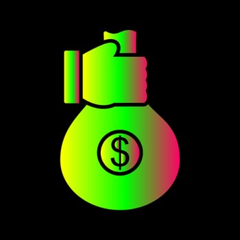 Unique Money Sharing Vector Icon