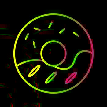 Cream Doughnut Unique Vector Icon