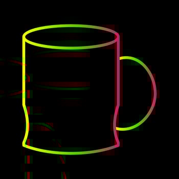 Coffee Cup Unique Vector Icon